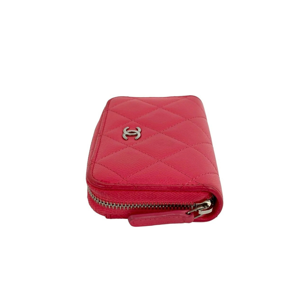 CHANEL Pink Caviar Leather Logo Wallet - Picture 4 of 7